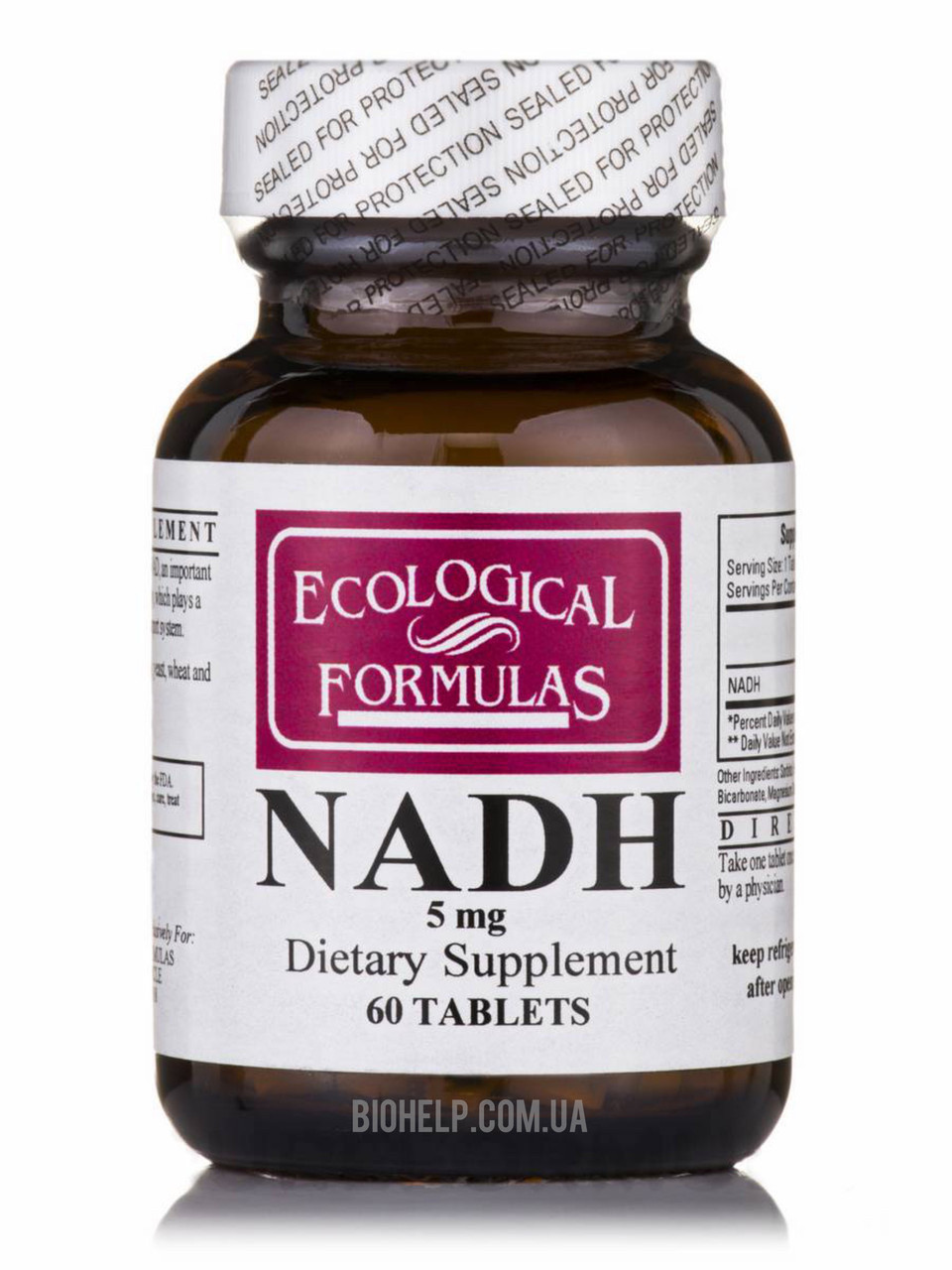 Nadh 5 mg, Ecological Formulas Нікотинамідаденінуклеотид (поліпшення ...