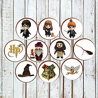 Набор №007 Гарри Поттер пряники съедобные топперы фигурки персонажи герои для торта