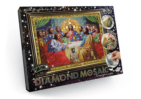 Набір для творчості "DIAMOND MOSAIC" Алмазна мозаїка Велика Danko Toys, фото 4