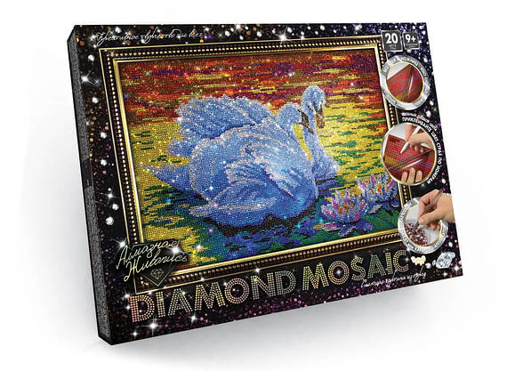 Набір для творчості "DIAMOND MOSAIC" Алмазна мозаїка Велика Danko Toys, фото 5