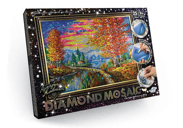 Набір для творчості "DIAMOND MOSAIC" Алмазна мозаїка Велика Danko Toys, фото 6