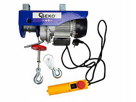 Електроталь Geko 150/300 кг ! 1600 Ватт - 12/6 м. на пряму/через блок