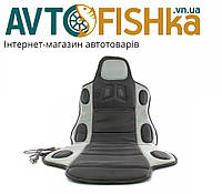 Накидка з підігрівом сидіння + спинка висока чорно-сіра 12 В, 48 Вт, перемикання. 3 режими 115х49 см Vitol