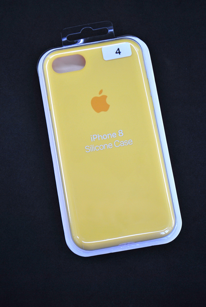 Чохол для телефону iPhone 7/8 Silicone Case original FULL №4 yellow (4you)