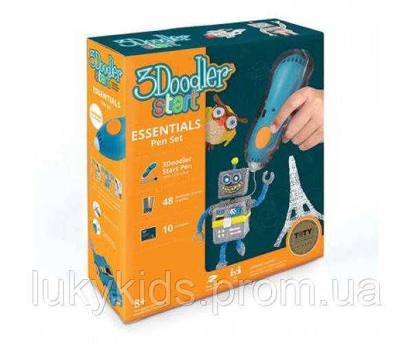 Набір 3Doodler Start Синя ручка Креатив і 48 стрижнів (9SPSESSE2R)
