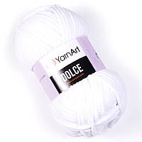 Пряжа YarnArt Dolce, колір 741 White