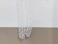 Фатиновые носочки в мелкий горошек белые р.34-37