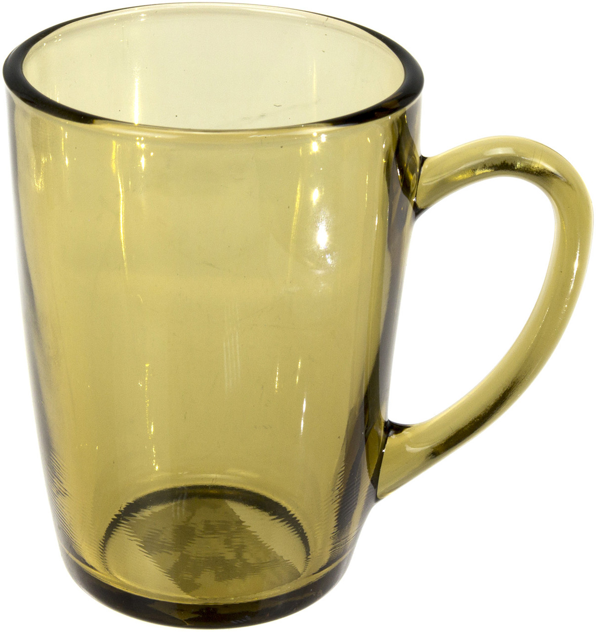 Чашка скло 330мл "coffe White" димчата №90000010/Галерея/(30)