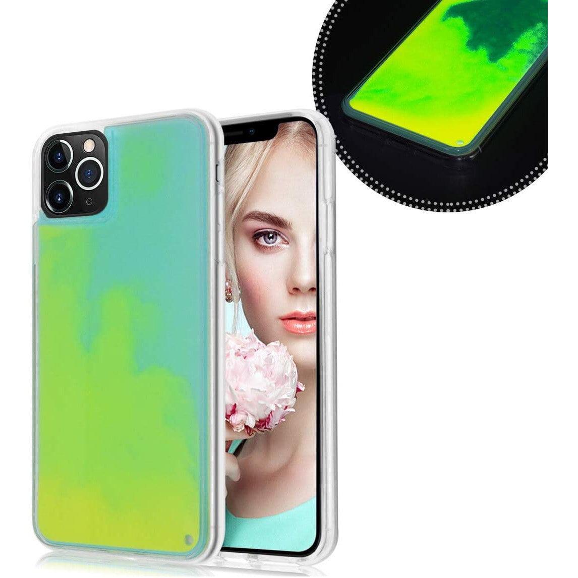 Чохол неоновий пісок для iPhone 12 Pro (02) Lemon лимонний