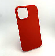 Чехол на iPhone 13 Pro Max накладка бампер Silicone Case Full силиконовый original красный Red