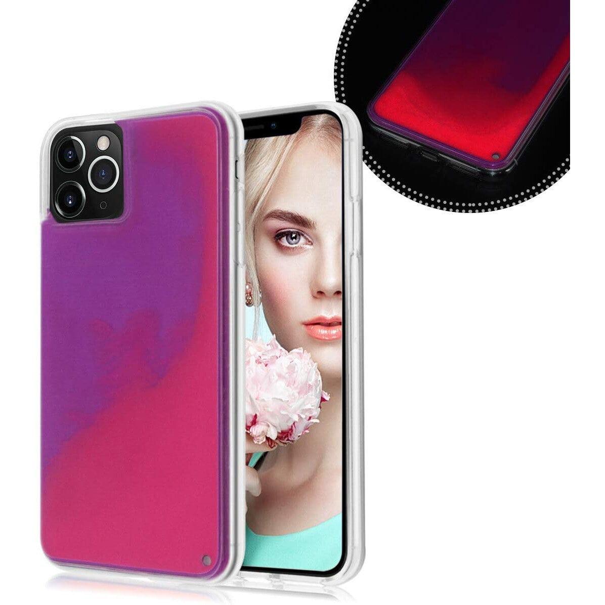Чохол неоновий пісок для iPhone 12 Pro (03) Purple фіолетовий