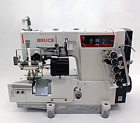 Промышленная плоскошовная машина BRUCE BRC P5-D-05CBx356 для вшивания резинки и подрезкой края материала