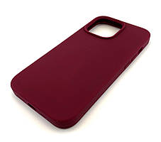 Чохол на iPhone 13 Pro накладка на бампер Silicone Case Full силіконовий original бордовий marsala, фото 3