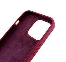 Чохол на iPhone 13 Pro накладка на бампер Silicone Case Full силіконовий original бордовий marsala, фото 5