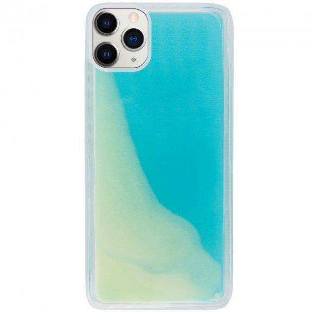 Чохол неоновий пісок для iPhone 12 Pro (04) Blue блакитний