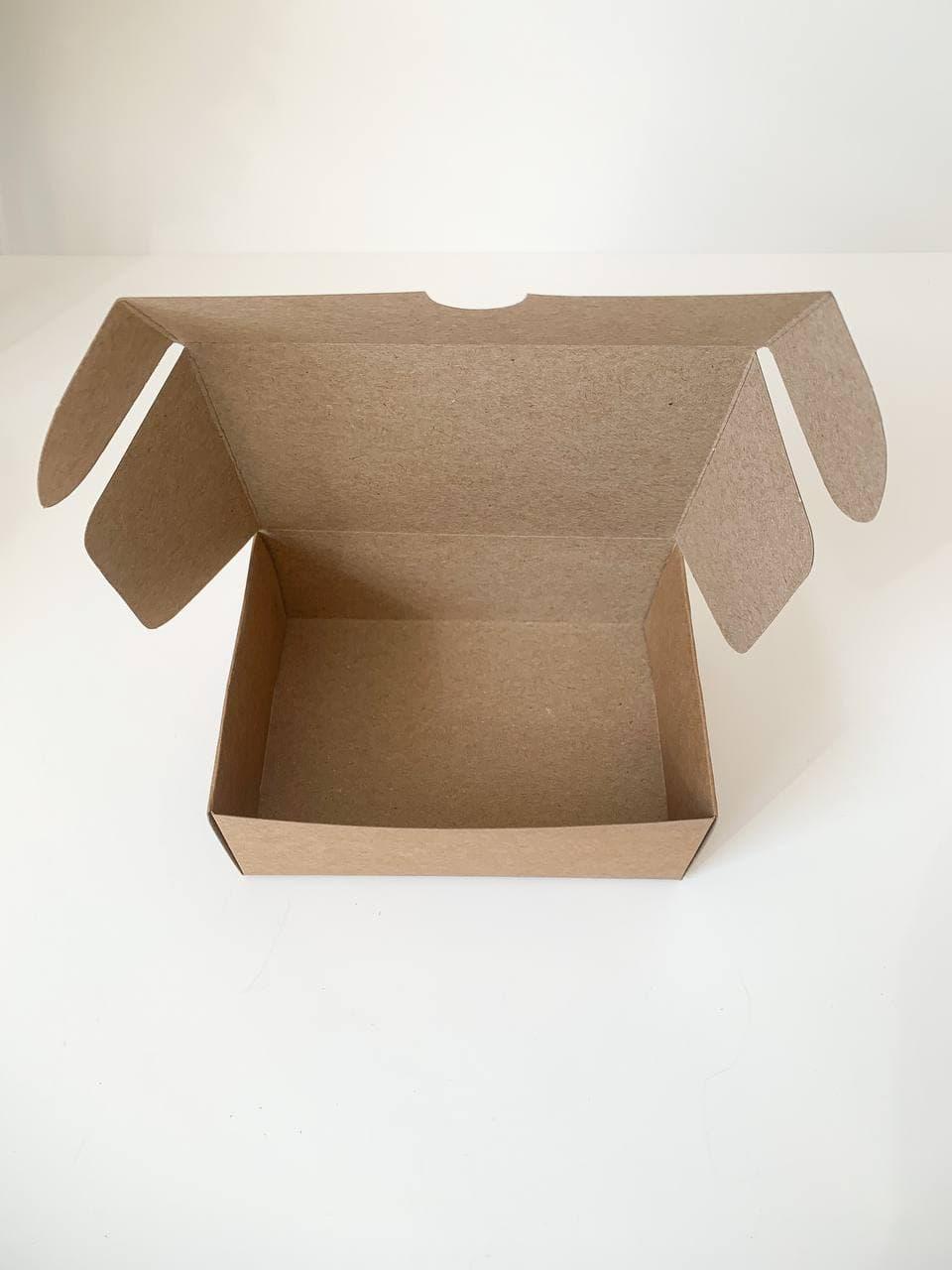 Коробка для макаронс, еклерів, безе «Крафт» без вікна, 140*100*53, фото 1