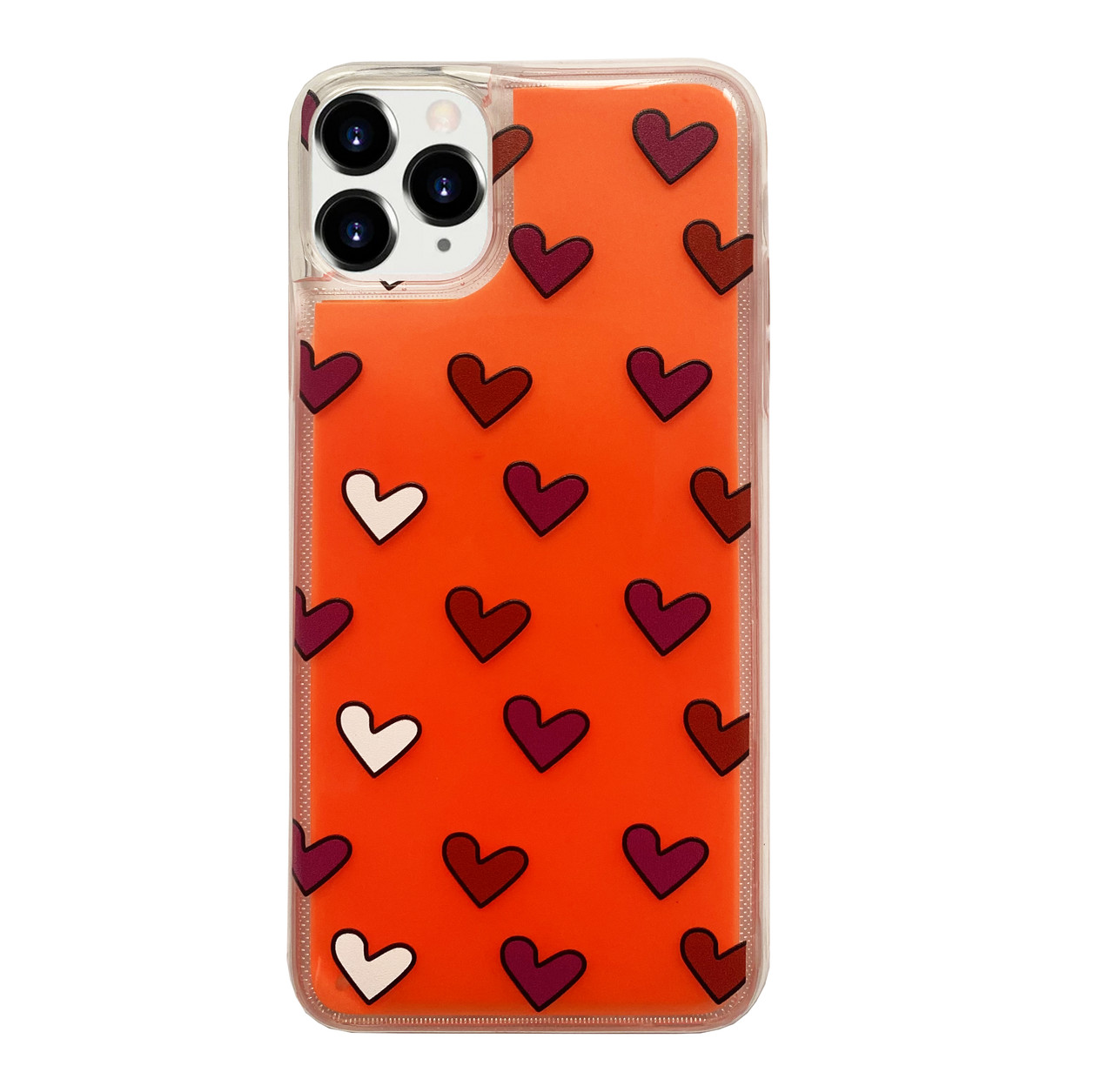 Чохол неоновий пісок для iPhone 12 Pro (05) Heart серце
