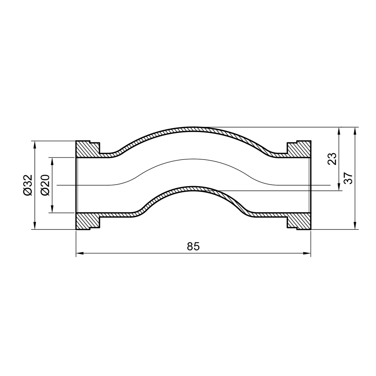 Обвод PPR Alfa Plast 20 (облегч.) - фото 2 - id-p1487903039