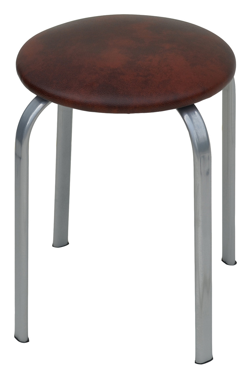 Стілець для кухні коричневого кольору на металевому каркасі Zeppo Alum