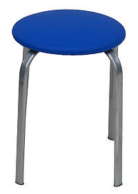 Стілець для кухні синього кольору на металевому каркасі Zeppo Alum