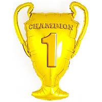 Фольгированные шары Кубок большой золотой CHAMPION 66Х83 см в упаковке