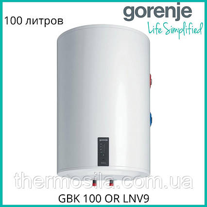 Водонагрівач GORENJE GBK 100 OR LNV9 ліве підключення, комбінований сухий тен