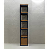 Стелаж HoReCa у стилі лофт з натурального дерева, фото 3