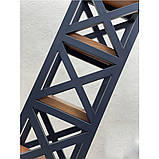 Стелаж HoReCa у стилі лофт з натурального дерева, фото 7