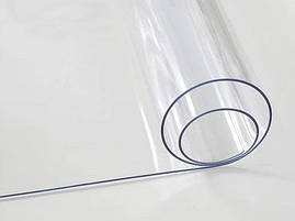 Скатертина м'яке (гнучке, рідке) скло захист для меблів Soft Glass (1.1х1.8м) товщина 1.5 мм Прозора, фото 2
