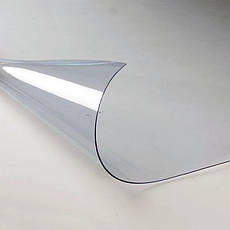 Скатертина м'яке (гнучке, рідке) скло захист для меблів Soft Glass (1.1х1.8м) товщина 1.5 мм Прозора, фото 3