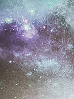 Шпалери флізелінові еко Decoprint Good Vibes 0.53х10 молодіжні абстракція космос зірки сині хмари голубі