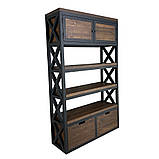 Стелаж Loft для готеля з натурального дерева, фото 3