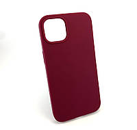 Чехол на iPhone 13 накладка бампер Silicone Case Full силиконовый original бордовый Marsala