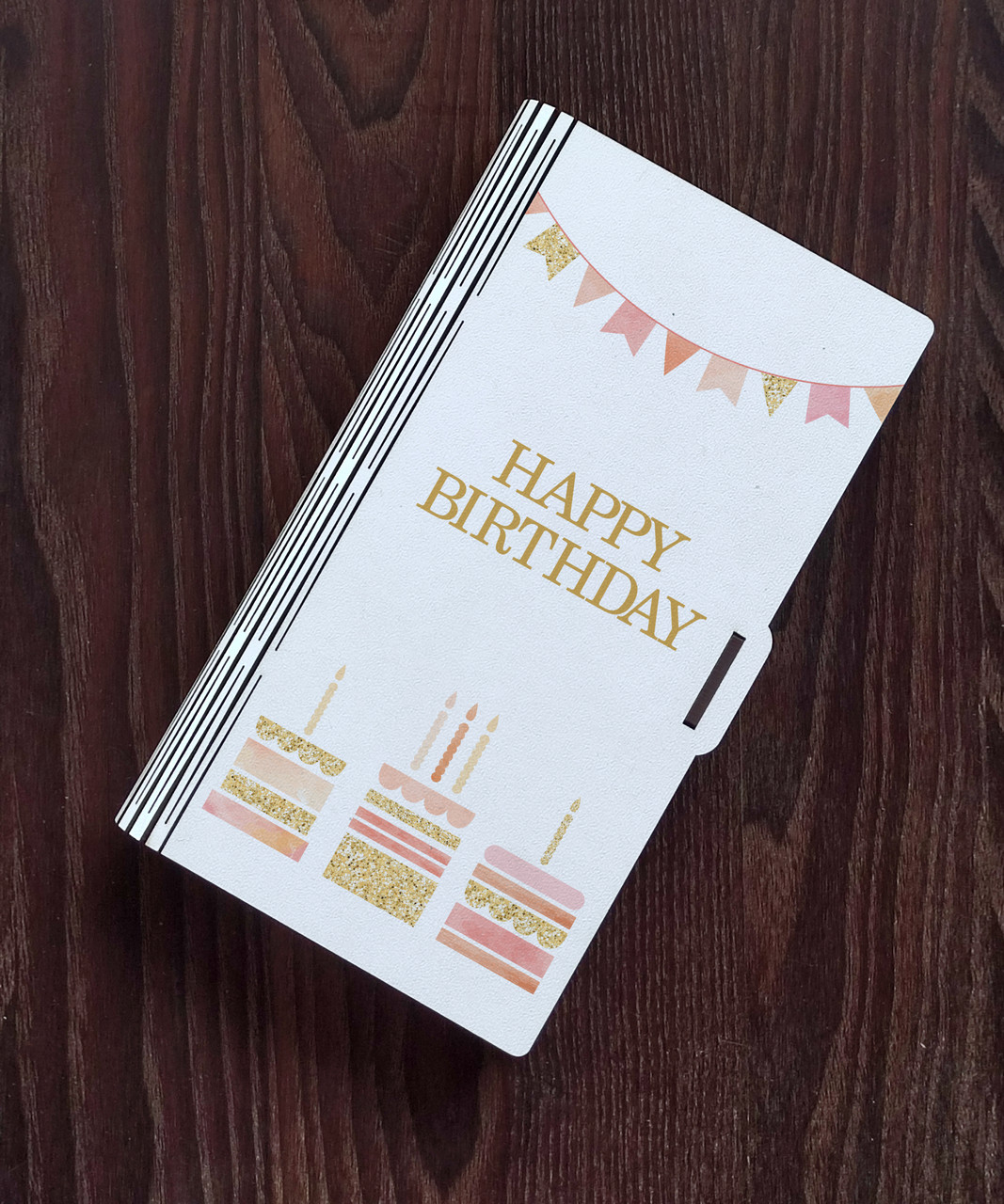 Шкатулка-конверт для грошей "Happy Birhday"