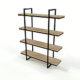 Офісний стелаж Loft з натурального дерева, фото 2