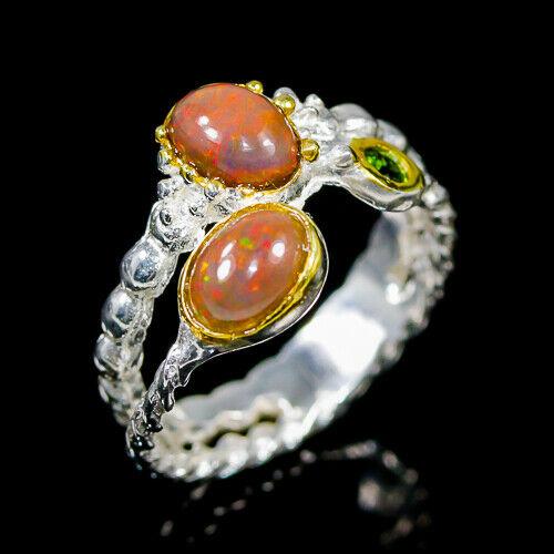 Опал вогненне срібне кільце, 1970КО