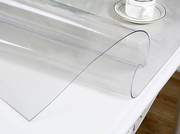 Скатертина м'яке (гнучке, рідке) скло захист для меблів Soft Glass (1.9х1.8м) товщина 1.5 мм Прозора