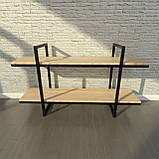 Офісний лофт стелаж з натурального дерева, фото 3