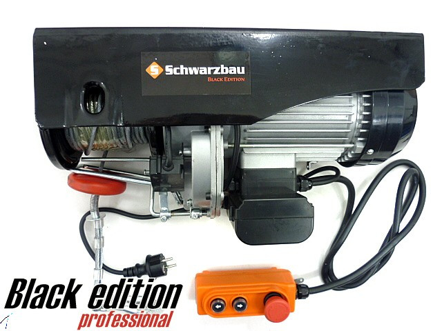 Тельфер Schwarzbau 500/1000 кг ! 2000 Ватт - 12/6 м (на пряму/через блок), фото 1