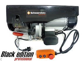 Тельфер Schwarzbau 500/1000 кг ! 2000 Ватт - 12/6 м (на пряму/через блок)