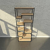 Loft стелаж в офіс із натурального дерева, фото 3