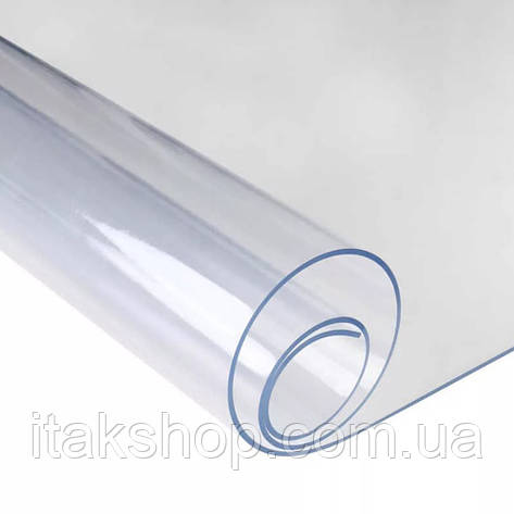 Скатертина м'яке (гнучке, рідке) скло захист для меблів Soft Glass (2.6х1.8м) товщина 1.5 мм Прозора, фото 2