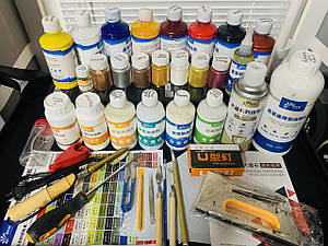 Набір для реставрації та фарбування шкіри