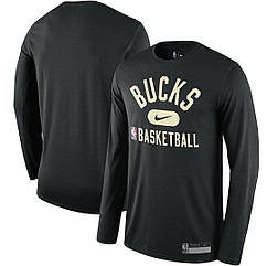 Лонгслив Мілуокі Бакс Milwaukee Bucks тренувальна футболка з довгим рукавом