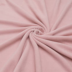 Мікрофліс однотонний пудрового кольору