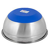 Миска Kamille KM-4350 26х12см Миска з нержавіючої сталі з силіконовим дном Миска металева, фото 5