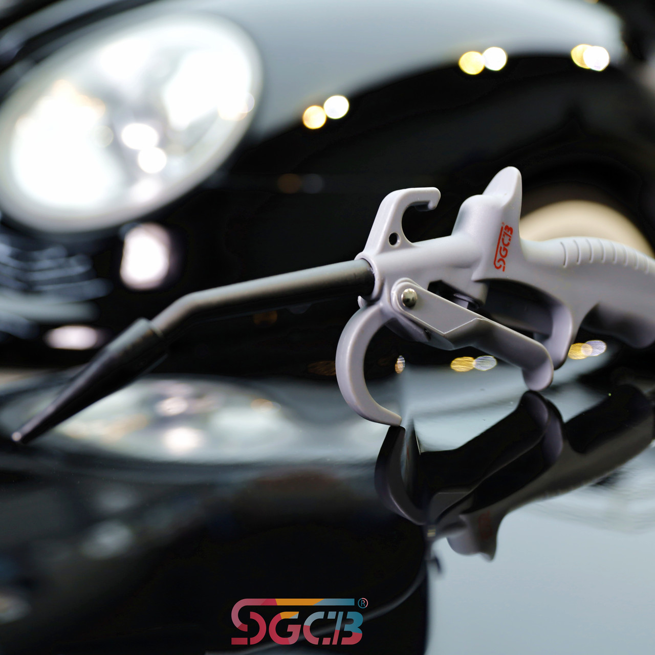 Продувний пістолет з гумовим носиком сірий SGCB, фото 1