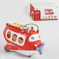 Літак YL 410  на батарейках, підсвічування, мелодії, пісні, казки, каталка, ксилафон, сортер, англ. озвуч.