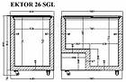 EKTOR 26 SGL (251л) Морозильна скриня з прямим склом CRYSTAL S.A. Греція, фото 2
