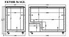 EKTOR 36 SGL (356л) Морозильна скриня з прямим склом CRYSTAL S.A. Греція, фото 2